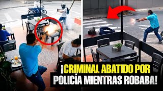SICARlO apunta y DISPARA a la CABEZA a un POLICÍA en plena calle (Grabado en CÁMARA)