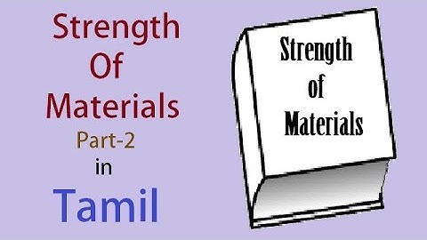Strength of Materials Part-2 in Tamil for Polytechnic (Diploma) Students Mechanical & Automobile Eng