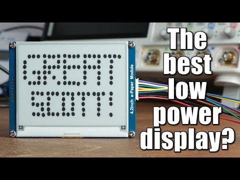 The best low power display? E-Paper Tutorial