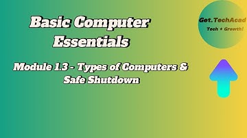 Module 1.3 - Types of Computers & Safe Shutdown!