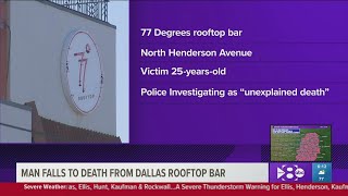 Man falls to death from rooftop bar in Dallas, police say