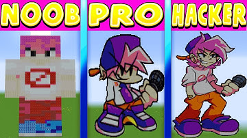 Minecraft Pixel Battle NOOB vs PRO vs HACKER FNF B-Sides Boyfriend