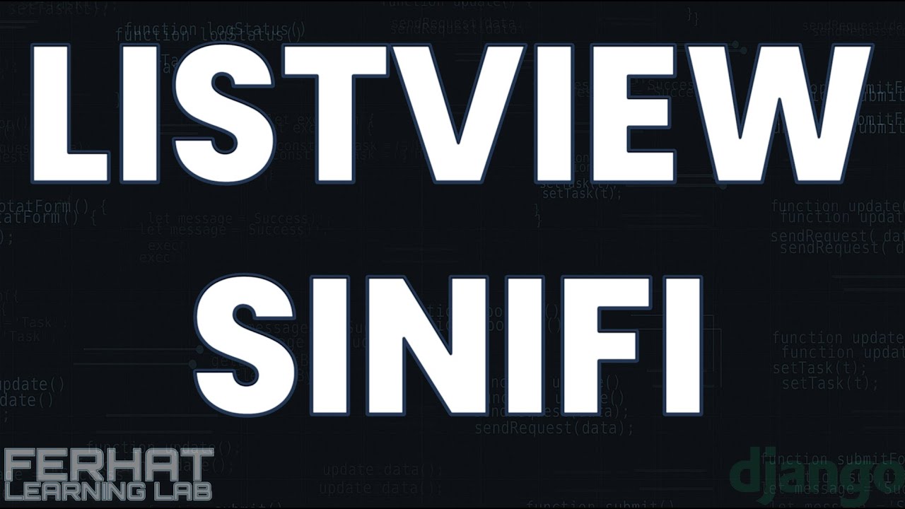 ListView Sınıfı | Django ile Forum Projesi #13 - YouTube