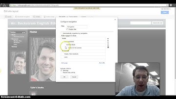 Adding Links to Nav Sidebar in Google Sites