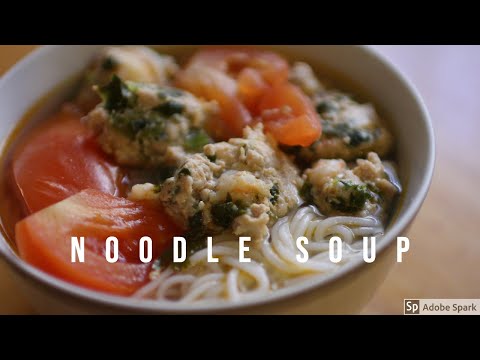 How to Make Pork and Shrimp Meatball Noodle Soup