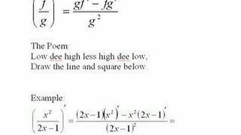 14) The Quotient Rule, Part 2 of 2