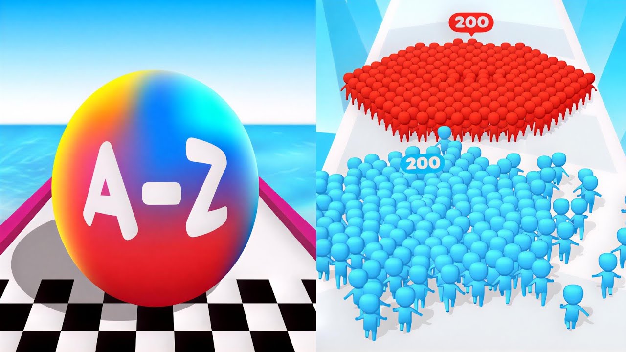 A-Z Run VS Count Master Epic Max Level Android/iOS Gameplay