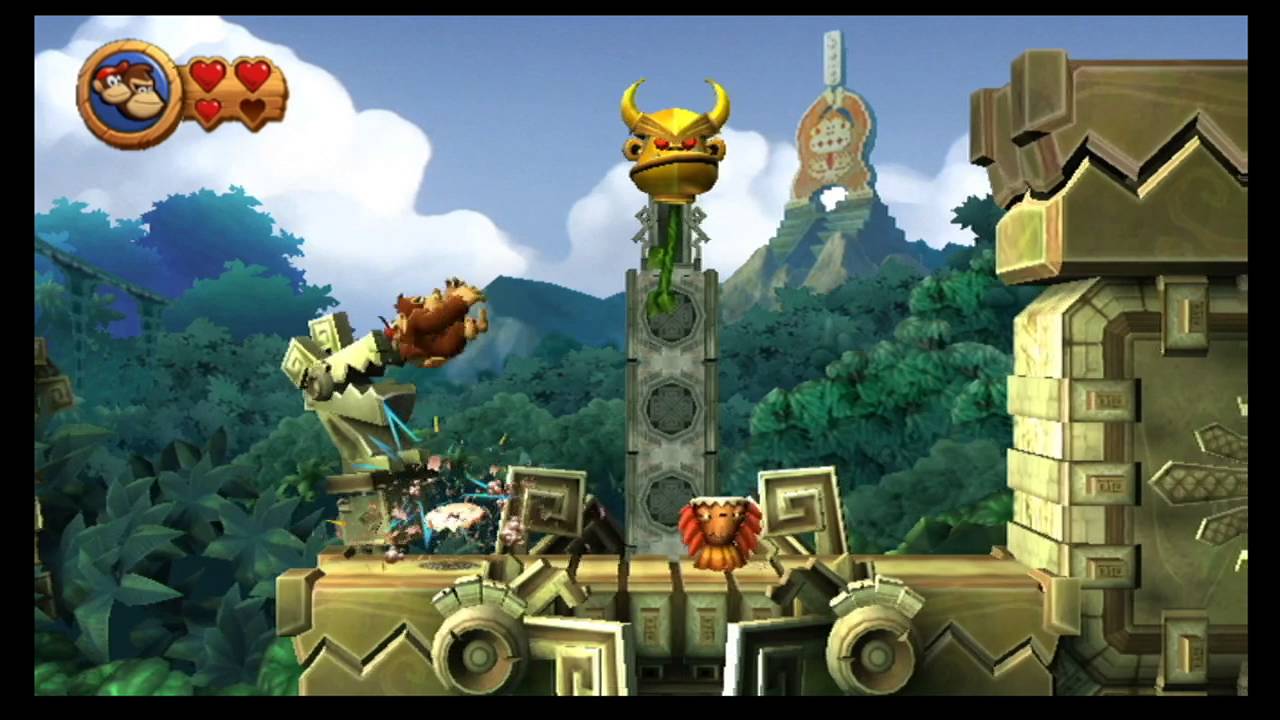 Long Play Donkey Kong Country Returns (Wii) World 3 Ruins YouTube