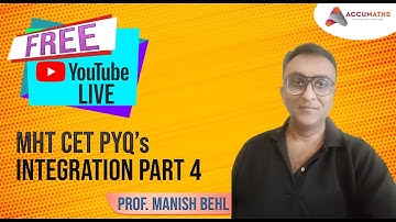 MHT CET Previous Years Question (PYQs)   Definite Integration  - Part 2