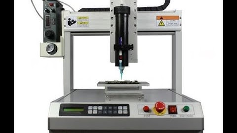 Adhesive Dispensing Ltd - 3 Axis Robot Dispenser making gaskets of silicone sealant