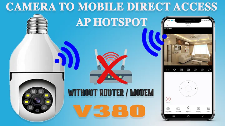 V380 wifi camera connect to mobile app without router only using mobile AP hotspot wifi