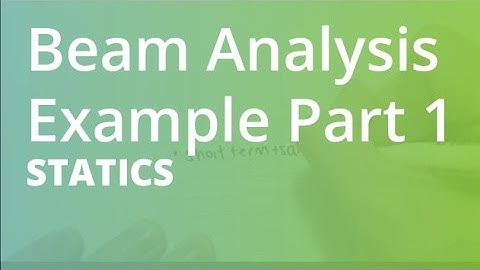 Beam Analysis Example Part 1 | Statics
