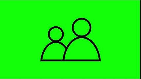 Animated Users Icon on Green Screen With Pop-up Sound