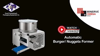 The Automatic Burger Patty Forming Machine | burger patty making machine| Dr. Froeb India