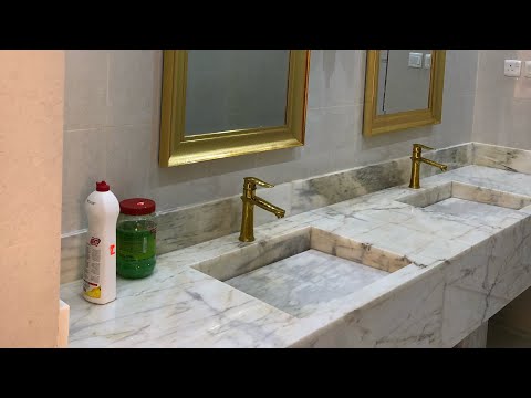 مغاسل رخام روزا برتغالي ابيض