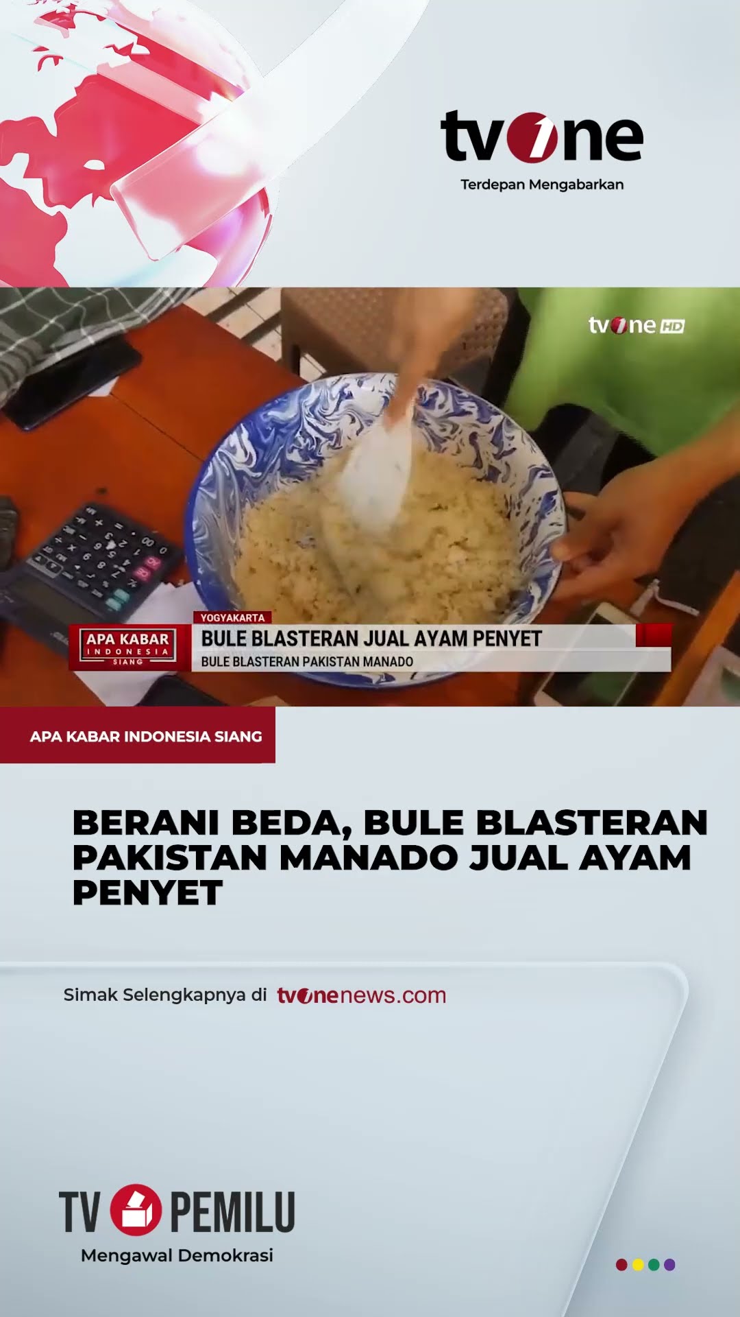 Bule Blasteran Pakistan Manado Buka Usaha Ayam Penyet di DIY | tvOne
