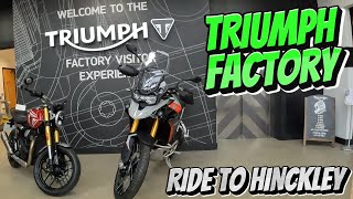 Beginner Female Motorcyclist - Triumph Motorcycle Factory Hinckley