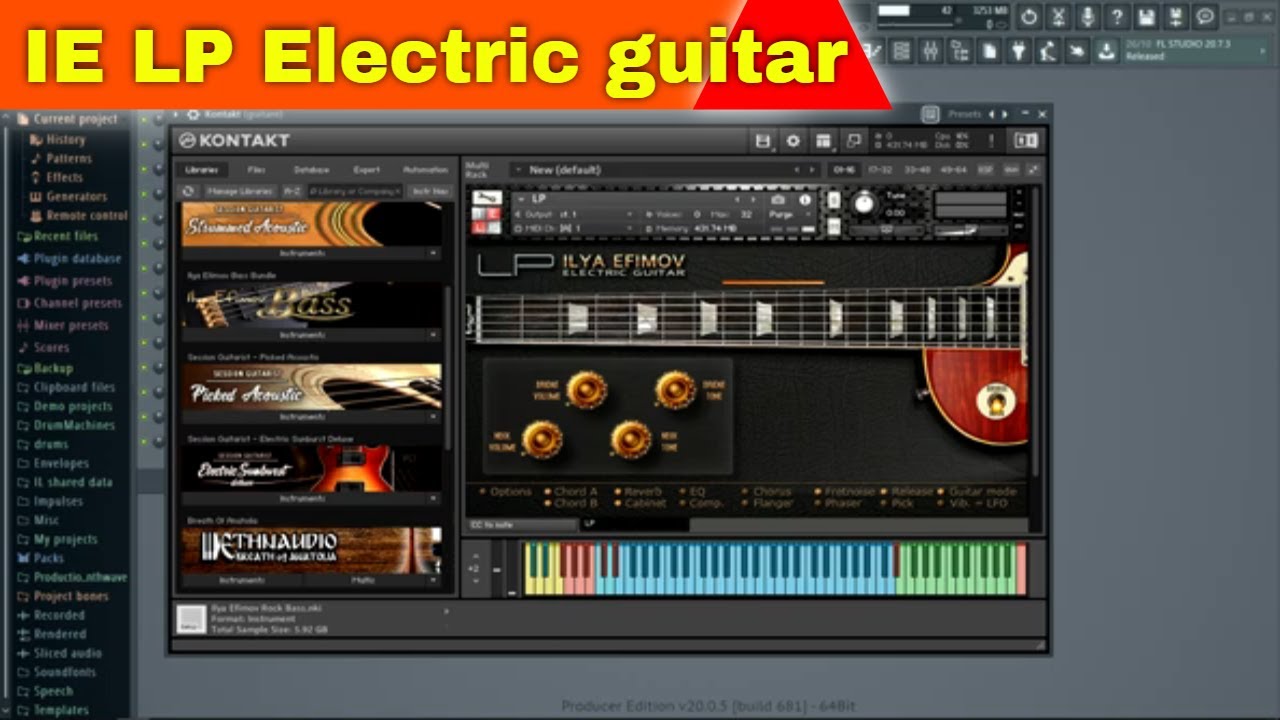 IE LP Electric Guitar [KONTAKT] Demo 