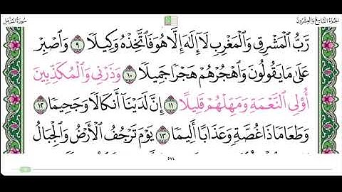 سورة المزمل من الاية ١٠ إلى ١٣ القارئ محمد أيوب