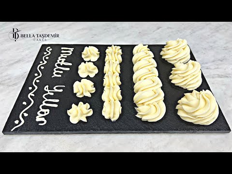 SADECE İKİ MALZEME İLE PASTA KREMASI TARİFİ / RUS KREMASI / RUSSİAN BUTTERCREAM