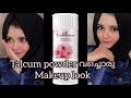 സാധാരണ Talcum powder വച്ച് ഒരു simple Makeup look/talcum powder makeup tutorial