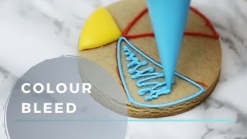 HOW TO PREVENT COLOUR BLEED | Beach Ball Cookie