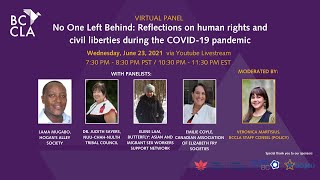 No One Left Behind: Reflections on human rights and civil liberties during the COVID-19 pandemic Garden Guide