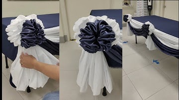 FLOWER FOLD DESIGN WITH SCALLOP DESIGN WITH TWO COLORS COMBINATION FULL VIDEO TUTORIAL