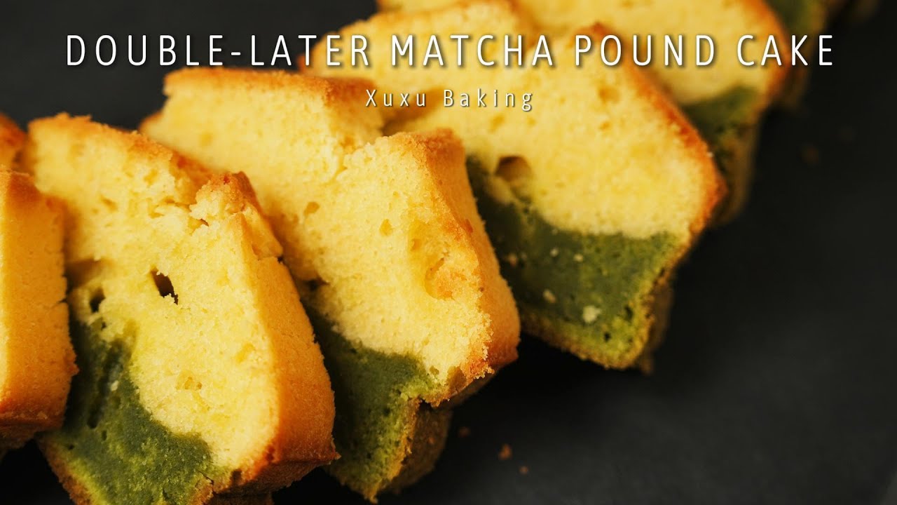二層抹茶パウンドケーキ｜さっぱり＆しっとり、失敗しないレシピ！・Double-Layer Matcha Pound Cake – Moist, and Irresistibly Delicious!