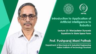 Lecture 15: Manipulator Dynamic Equations in State Space Form