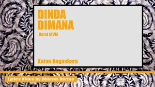 Katon Bagaskara - DINDA DIMANA Versi Jawa (Lyrics)