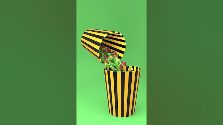 Oddly Satisfying Animation · Haribo Candy Pour 1 #asmr #relaxing #animation