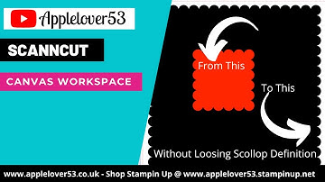 Live 12th December 2021 ScanNCut Canvas Scallop Square Editing - Subscriber Request