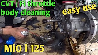 MiO i 125 FI Throttle body cleaning / easy to use / kingz Motovlog