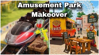 Amusement Park Makeover Game Cleaning The Train Track || screenshot 1