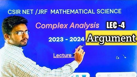 COMPLEX ANALYSIS | LECTURE 4 | CSIR NET/JRF | 2023-2024 | ROHIT SHUKLA SIR |#GAYATRIeducationclasses