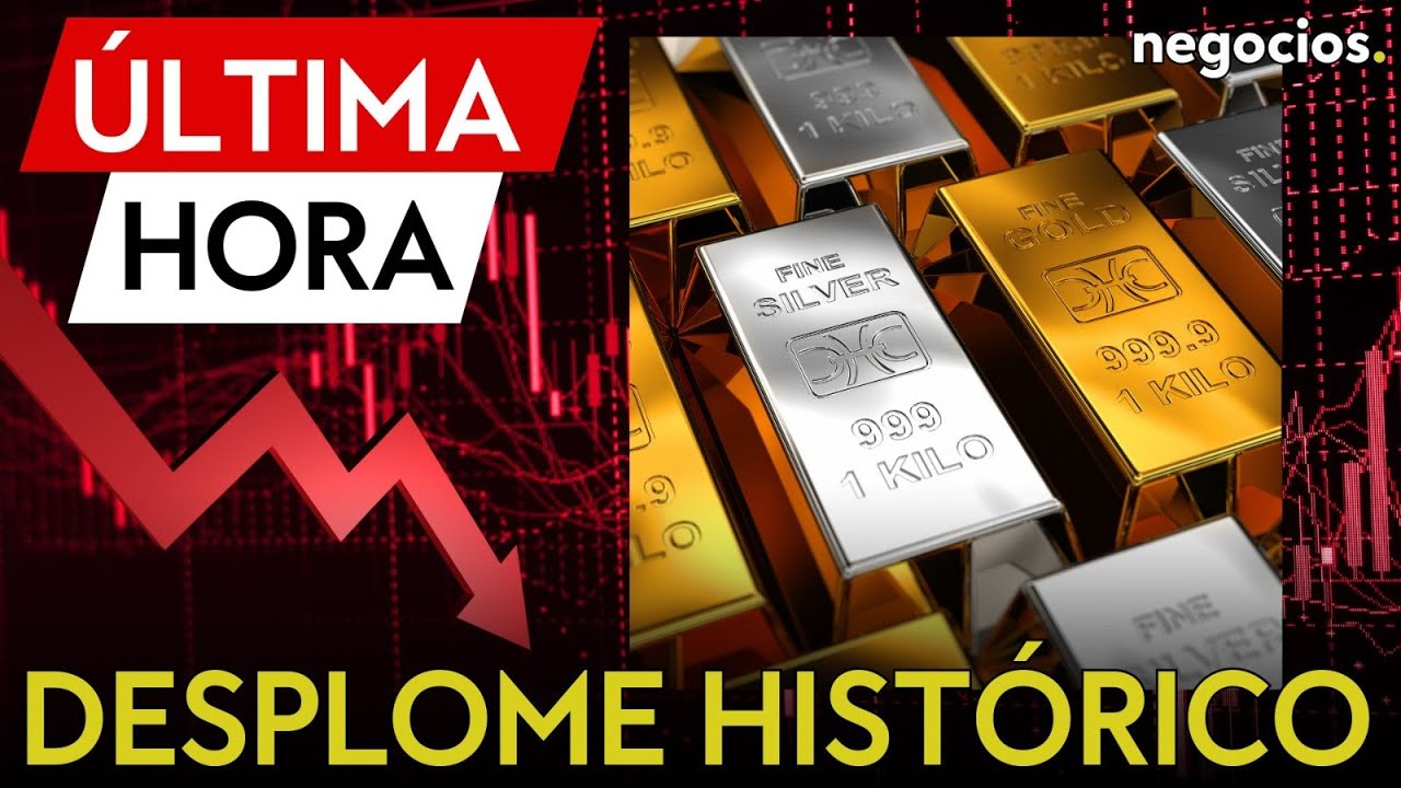 ÚLTIMA HORA | Desplome histórico del oro y la plata: el mercado entra en pánico con caídas del 17%
