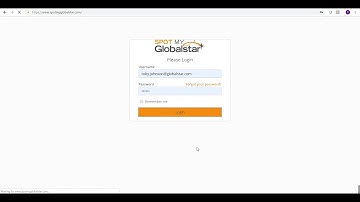 SPOT My Globalstar How to Login