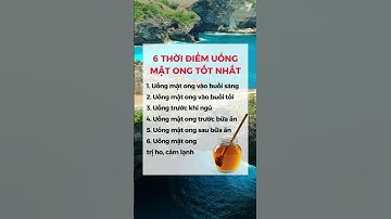 6 THỜI ĐIỂM UỐNG MẬT ONG TỐT NHẤT | DƯỢC SĨ ĐẠI MINH #dsdaiminh #dinhduong #shorts #health