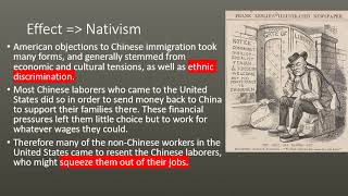 Cause and Effect Chinese Exclusion Act
Educational Video on the causes and effects of the Chinese Exclusion Act. Cause and Effect Chinese Exclusion Act