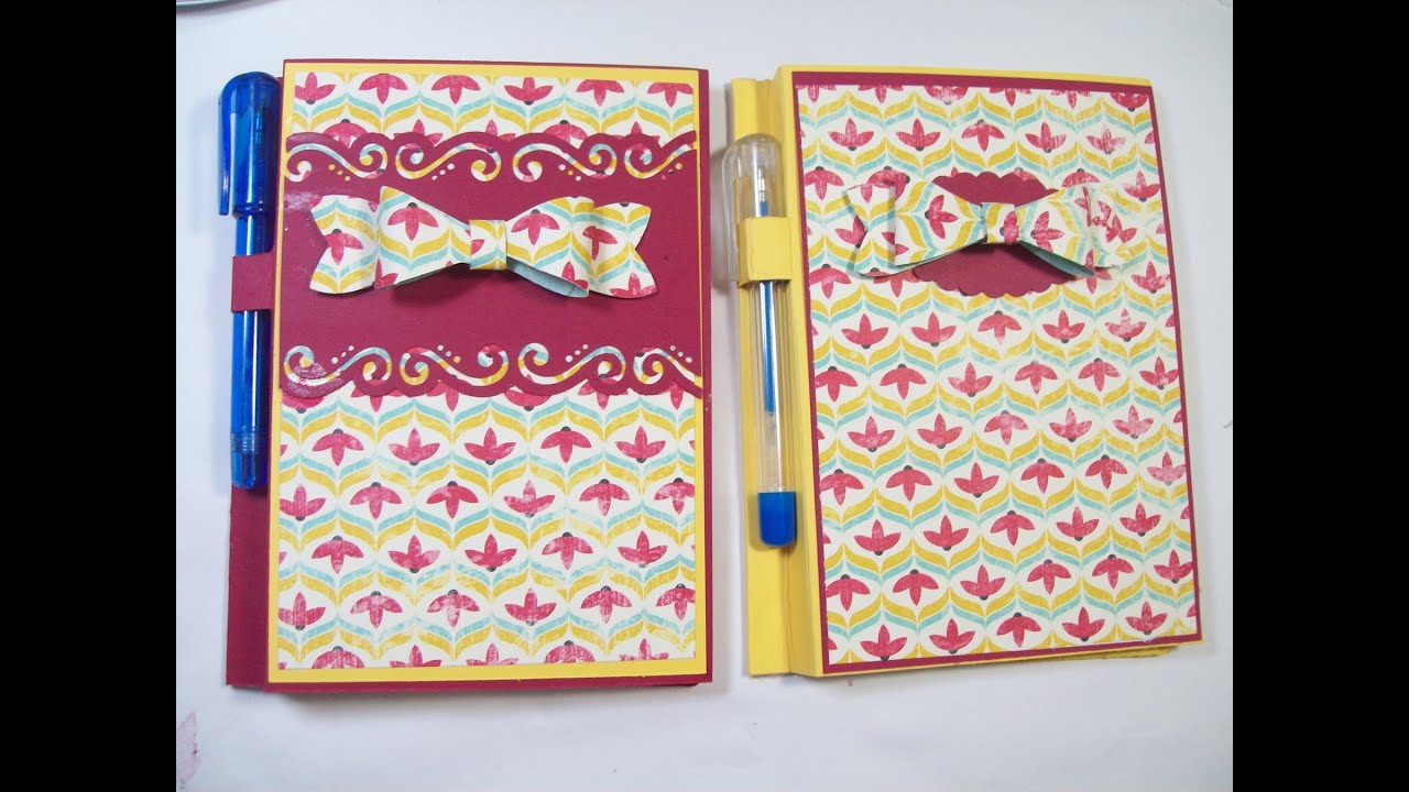 Mini Note Pad Cover with Pen Holder