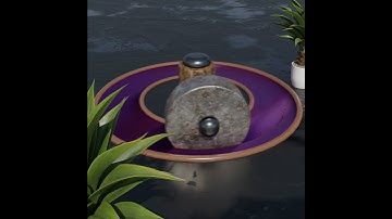 3D Animated Ancient Wheat Grinder Animation in Blender, using Dynamic Paint