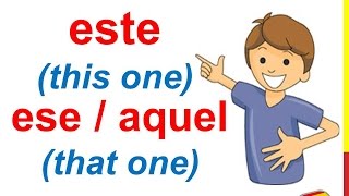 Spanish Lesson 54 - DEMONSTRATIVE PRONOUNS in Spanish Este Esta Ese Aquel Esto Eso Aquello This That