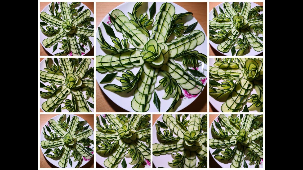 Engel001 . Fruit Art . Lebensmittel Kunst . Gurken Rosen Stern . Aktuelle Nachrichten .