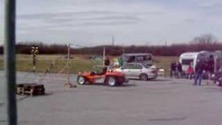 VW buggy vs. Subaru Impreza
