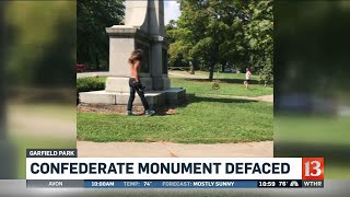Monument vandalized 11pm