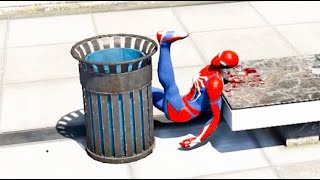Gta 5 Spiderman Jumping Off Highest Buildings (Euphoria Physics/Ragdolls) #35