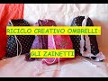 Riciclo creativo ombrelli :gli zainetti