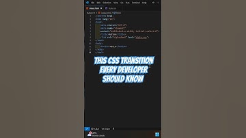 This CSS Transition is 🔥 #html #css #coding #transition #shorts