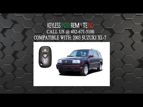 How To Replace Suzuki XL 7 Key Fob Battery 2003